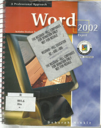 A Professional Approach : Word 2002 Expert