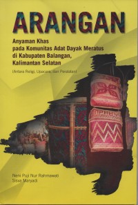 Arangan : Anyaman Khas Pada Komunitas Adat Dayak Meratus di Kabupaten Kalimantan Selatan