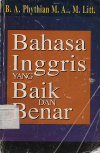 Bahasa inggris yang baik dan benar