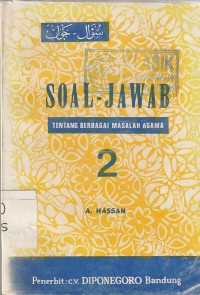 Soal-Jawab : Tentang Berbagai Masalah Agama 2