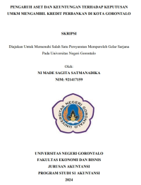 PENGARUH ASET DAN KEUNTUNGAN TERHADAP KEPUTUSAN UMKM MENGAMBIL KREDIT PERBANKAN DI KOTA GORONTALO