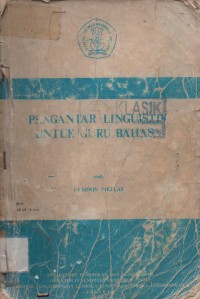 Pengantar Linguistik Untuk Guru Bahasa