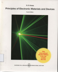 Principles Of Electronic Materials And Devices