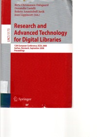 Research and Advanced Technology for Digital Libraries