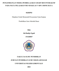 PENGEMBANGAN MEDIA PEMBELAJARAN SMART BOX INTERAKTIF PADA MATA PELAJARAN PKN DI KELAS V SDN 3 BONE RAYA