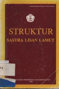 Struktur Sastra Lisan Lamut