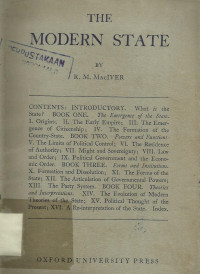 The Modern State. First Ed