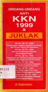 UU Anti KKN 1992 dan Juklak