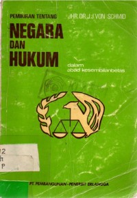 Pemikiran Tentang Negara dan Hukum Dalam Abad Kesembilanbelas