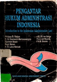 Pengantar Hukum Administrasi Indonesia