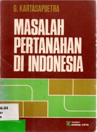 Masalah Pertanahan Di indonesia