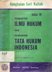 Pengantar Ilmu Hukum Dan Pengantar Tata Hukum Indonesia