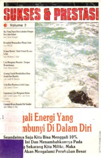 Sukses Prestasi :Menggali Energi yang Tersembunyi dalam Diri anda :vol 3