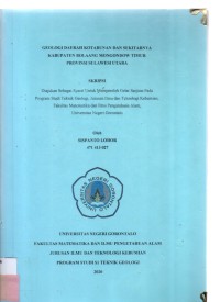 GEOLOGI DAERAH KOTABUNAN DAN SEKITARNYA KABUPATEN BOLAANG MONGONDOW TIMUR SULAWESI UTARA