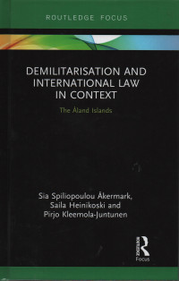 Image of Demilitarisation And International Law In Context : The Aland Island