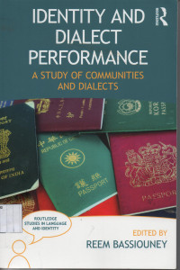 Image of Identity And Dialect Performance : A Study Of Communities And Dialects