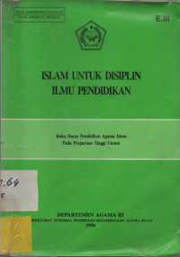 Islam untuk Disiplin Ilmu Pendidikan